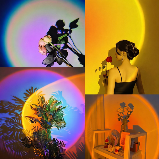 Sunset Aura Lamp – 16 Color RGB Projection Light for Aesthetic Rooms