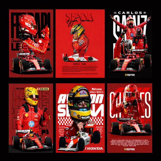 Formula 1 Aesthetic Wall Posters – F1 Racing Car Room Decor (Multiple Designs)