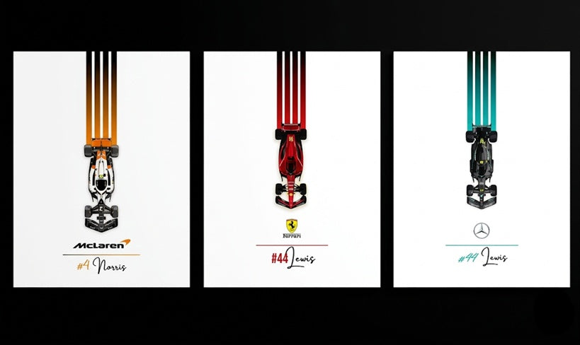 Supercar 3 Piece Poster Set – Car Room Decor (Multiple Designs)