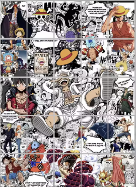 One Piece Anime Wall Posters – Pirate Aesthetic Room Decor (Multiple Packs)