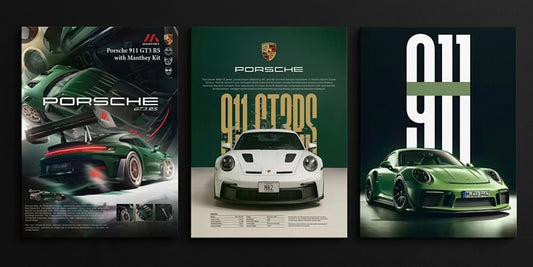 Supercar 3 Piece Poster Set – Car Room Decor (Multiple Designs)