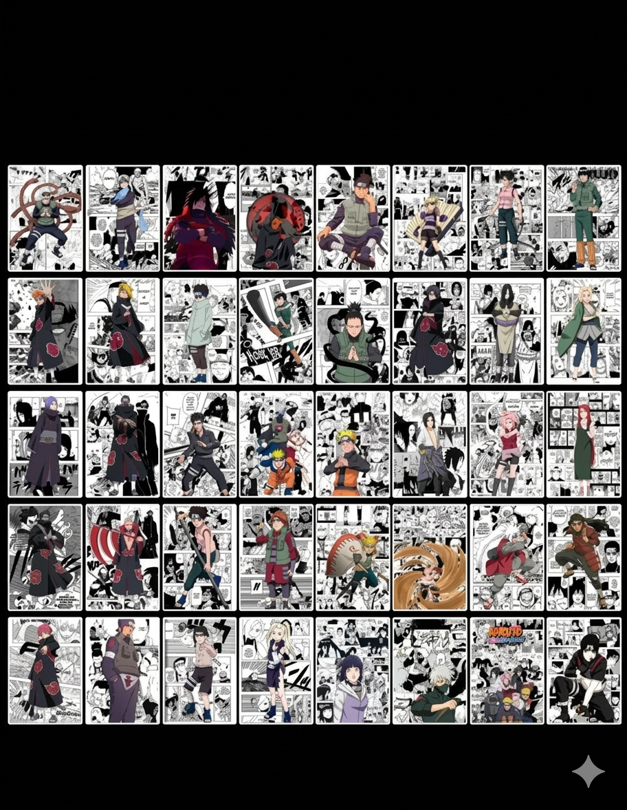 Naruto Anime Wall Posters – Naruto Aesthetic Room Decor (Multiple Packs)