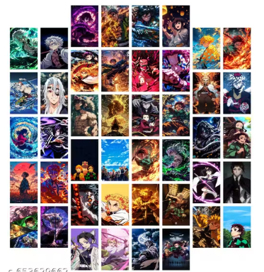 Demon Slayer Anime Wall Posters – Kimetsu no Yaiba Room Decor (Multiple Packs)