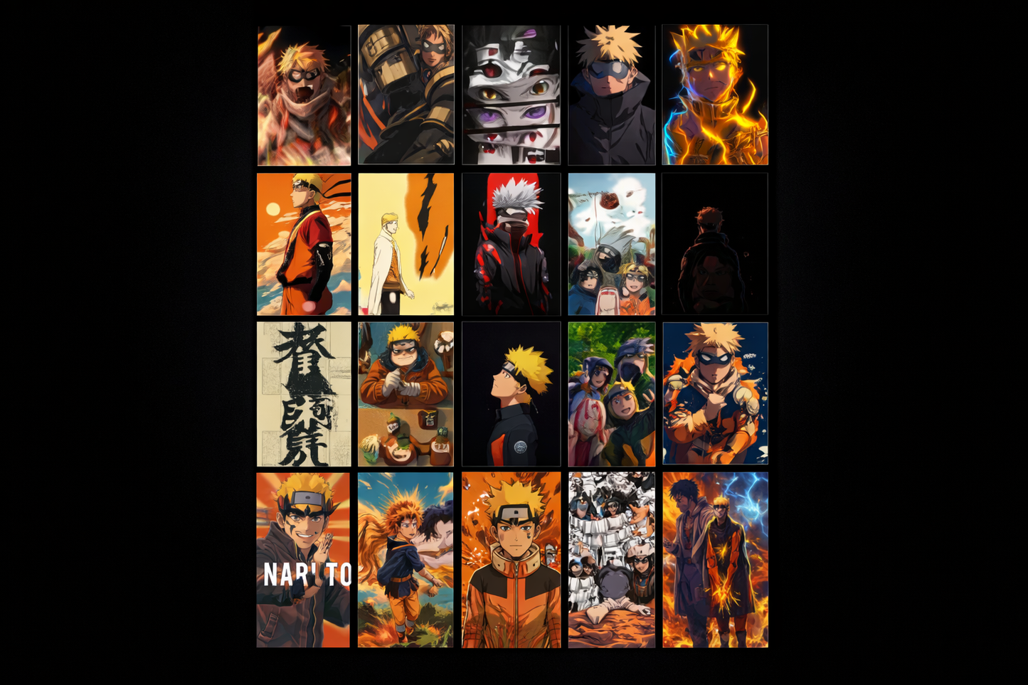 Naruto Anime Wall Posters – Naruto Aesthetic Room Decor (Multiple Packs)