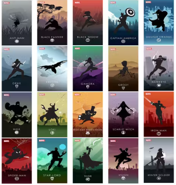 Marvel Superhero Wall Posters – Avengers Aesthetic Room Decor (Multiple Designs & Packs)