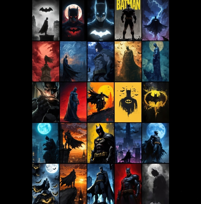 Batman Wall Posters – Dark Knight Aesthetic Room Decor