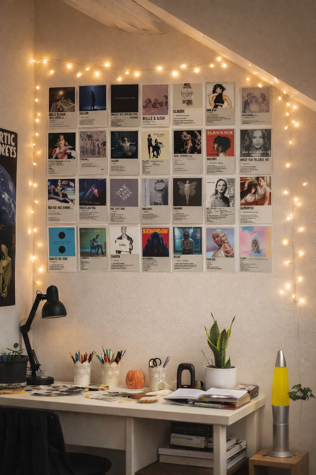 Aesthetic Album Cover Poster Set –  (4×6 inch) Music Wall Collage