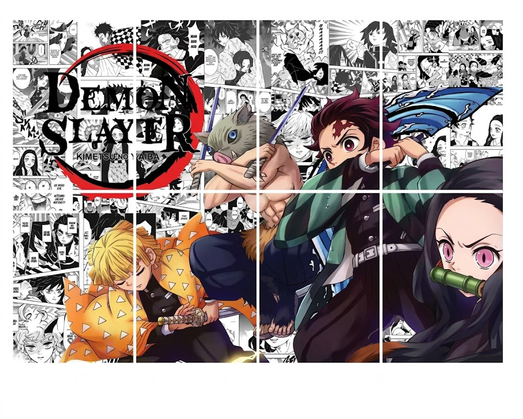 Demon Slayer Anime Wall Posters – Kimetsu no Yaiba Room Decor (Multiple Packs)